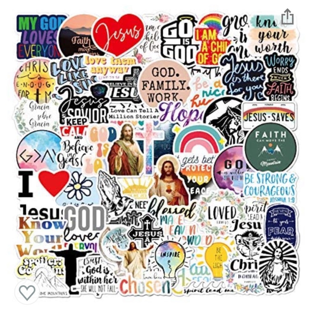 Jesus Christian Stickers Extra Durable 100% Vinyl!